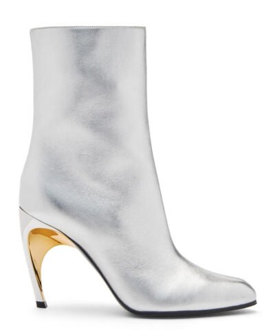 Alexander Mcqueen Armadillo 95mm Leather Ankle Boots