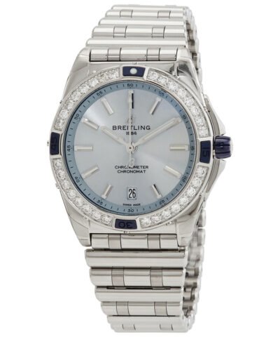 Breitling Chronomat Automatic Chronometer Diamond Blue Dial Unisex Watch A17356531C1A1