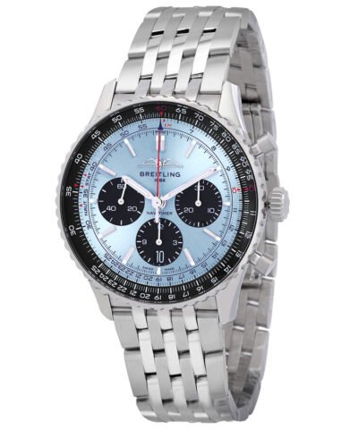 Breitling Navitimer Chronograph Automatic Chronometer Blue Dial Men's Watch AB0138241C1A1