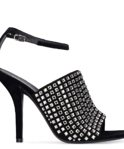 Burberry Ivy Crystal-Embellished High Heel Sandals