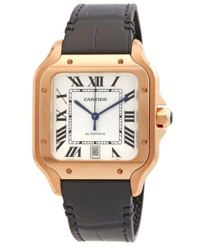 Cartier Santos Automatic Silver Dial Men's Watch WGSA0019