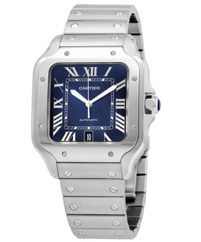 Cartier Santos De Cartier Large Model Blue Dial Men's Watch WSSA0030