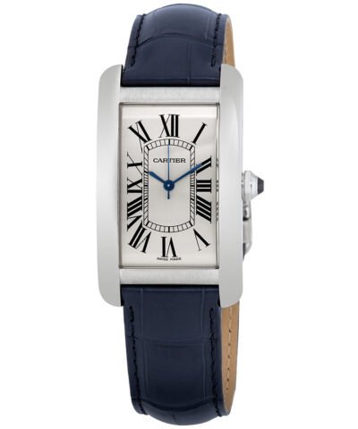 Cartier Tank Americaine Automatic Silver Dial Men's Watch WSTA0018