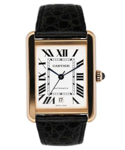 Cartier Tank Solo XL Automatic 18kt Pink Gold Men's Watch W5200026