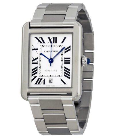Cartier Tank Solo XL Automatic Silver Dial Men's Watch W5200028