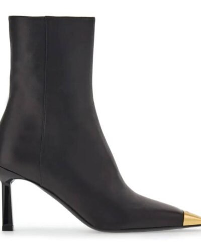 Ferragamo Amelia 70 Leather Ankle Boots