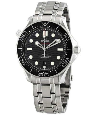 Omega Seamaster Automatic Chronometer Black Dial Men's Watch 210.30.42.20.01.001