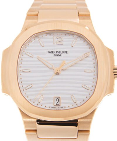 Patek Philippe Nautilus 18kt Rose Gold Automatic Silver Dial Ladies Watch 7118-1R-001