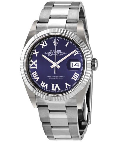 Rolex Datejust 36 Aubergine Sunburst Automatic Ladies Watch 126234-0022