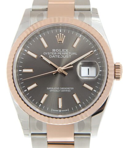 Rolex Datejust 36 Automatic Grey Dial Ladies Watch 126231RSO