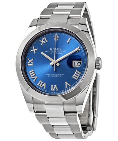 Rolex Datejust 41 Automatic Blue Dial Stainless Steel Men's Watch 126300 0017