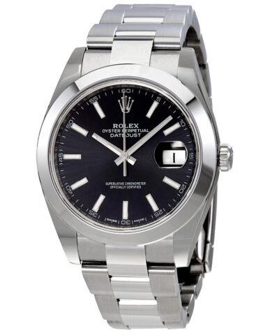 Rolex Datejust 41 Black Dial Automatic Stainless Steel Men's Watch 126300BKSO