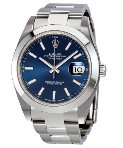Rolex Datejust 41 Blue Dial Stainless Steel Men's Watch 126300BLSO