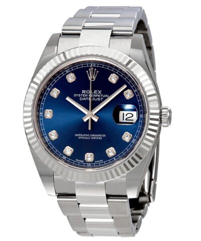 Rolex Datejust 41 Blue Diamond Dial Automatic Men's Watch 126334BLDO