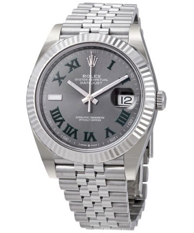 Rolex Datejust 41 Slate Dial Automatic Men's Steel and White Gold Jubilee Watch 126334GYRO