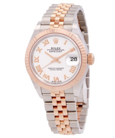 Rolex Datejust Automatic Chronometer White Dial Ladies Watch 279171WRJ