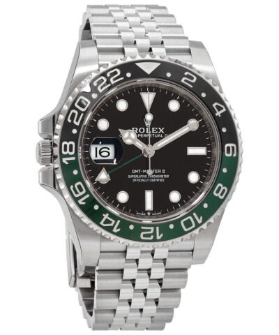 Rolex GMT-Master II Lefty Automatic Black Dial Men's Jubilee Sprite Bezel Watch M126720VTNR-0002