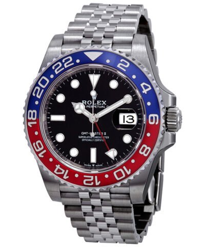 Rolex GMT-Master II Pepsi Blue and Red Bezel Stainless Steel Jubilee Watch 126710BKSJ