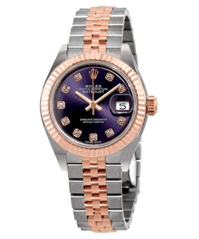 Rolex Lady-Datejust Aubergine Diamond Dial Automatic Ladies Watch 279171OBDJ