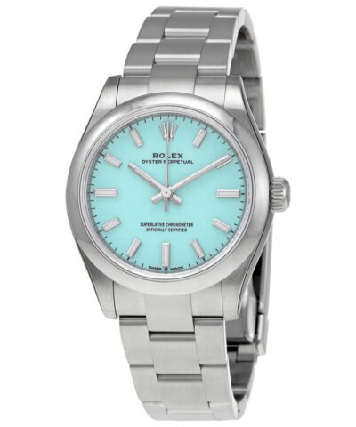 Rolex Oyster Perpetual 31 Automatic Chronometer Turquoise Blue Dial Ladies Watch 277200TQBLSO