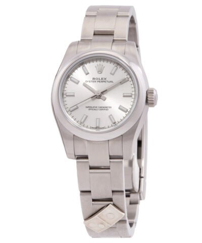 Rolex Oyster Perpetual Silver Dial Stainless Steel Ladies Watch 176200SSO