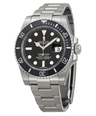 Rolex Oyster Perpetual Submariner Black Dial Black Cerachrom Bezel Steel Men's Watch 116610LN