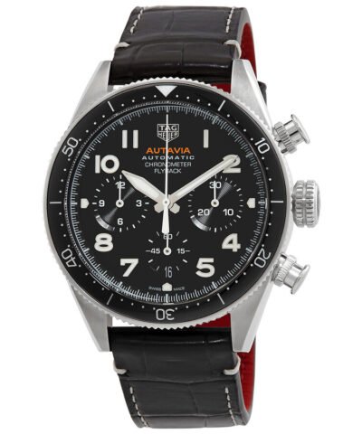 Tag Heuer Autavia Chronograph Automatic Black Dial Men's Watch CBE511A-FC8279
