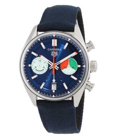 Tag Heuer Carrera Skipper 39mm Chronograph Automatic Blue Dial Men's Watch CBS2213.FN6002