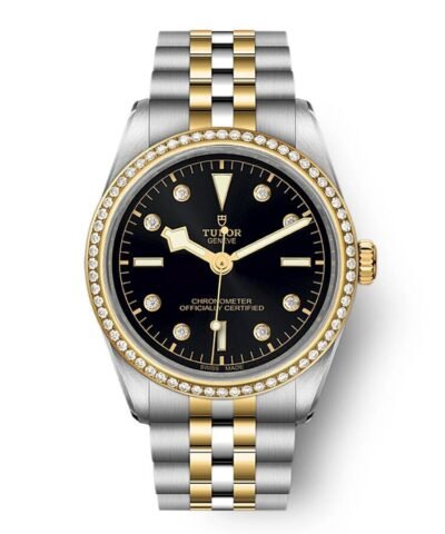 Tudor Black Bay Automatic Diamond Black Dial Ladies Watch M79653-0005