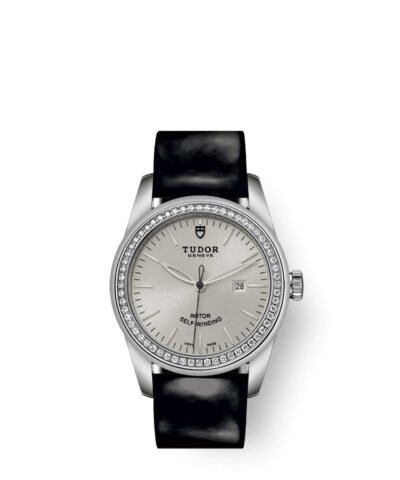 Tudor Glamour Date Automatic Diamond Silver Dial Ladies Watch 53020-0052
